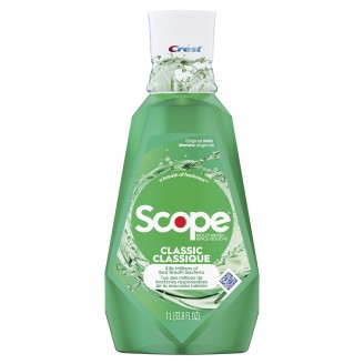 Crest Scope Classic Anticavity Fluroide Mouthwash, Original Mint - 1L